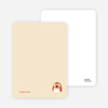 Thank You Card for Owl Baby Shower Invitation - Tangerine