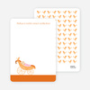 Thank You Card for Pea in Pod Baby Shower Invitation - Persimmon