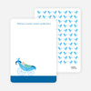 Thank You Card for Pea in Pod Baby Shower Invitation - Royal Blue