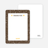 Thank You Card for Sports Mania Party Invitations - Espresso