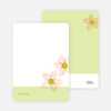 Thank You Card for Spriograph Flowers Bridal Shower Invitations - Orange Sherbet