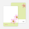 Thank You Card for Spriograph Flowers Bridal Shower Invitations - Fuschia