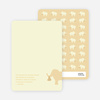Thank You Card for The Time is Now Baby Shower Invitation - Golden Yellow