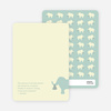 Thank You Card for The Time is Now Baby Shower Invitation - Sage