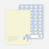 Thank You Card for The Time is Now Baby Shower Invitation - Dusty Blue