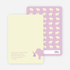 Thank You Card for The Time is Now Baby Shower Invitation - Lavender