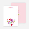 Thank You Card for True Love Baby Shower Invitation - Magenta