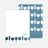 Thank You Card for Wine Toast Party Invitation - Cadet Blue