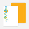 Thank you cards featuring a shower of presents. Printed on premium eco friendly paper - Periwinkle Blue