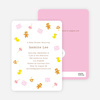 The Baby Classics Baby Shower Invitations: Bears, Ducks, Blocks, Pacifiers and Rattles - Pink