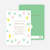 The Baby Classics Baby Shower Invitations: Bears, Ducks, Blocks, Pacifiers and Rattles - Brown