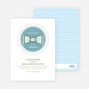 The Bowtie and the New Little Mister Baby Shower Invitations - Blue