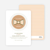 The Bowtie and the New Little Mister Baby Shower Invitations - Orange