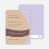 The Bump Baby Shower Invitations - Lilac