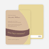 The Bump Baby Shower Invitations - Mustard
