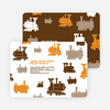 Thomas Loves the Train: Birthday Party Invitation - Orange