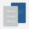 Three Cheers for the New Year Party Invitations - Blue