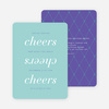 Three Cheers for the New Year Party Invitations - Purple