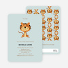 Tiger Baby Shower Invitations - Seafoam