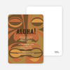 Tiki Carving God of the Party Invitations - Cinnamon