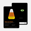 Trick or Treat Candy Corn Halloween Invitations - Orange