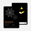 Trick or Treat Spider Webs Halloween Invitations - White