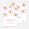 Twin Flowers Baby Shower Invitations - Magenta