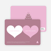 Two Hearts Save the Date Cards - Cotton Candy