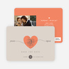 Tying the Knot Save the Date Cards - Orange