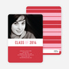 Unique Modern Graduation Announcements and Invitations - Maroon