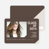 Unique Photo Graduation Announcements - Espresso