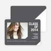 Unique Photo Graduation Announcements - Charcoal