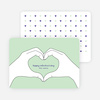 Valentine’s Day Hands form the Shape of a Heart - Green
