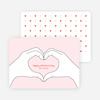 Valentine’s Day Hands form the Shape of a Heart - Pink