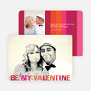 Valentine’s Day Stripes Photo Cards - Red