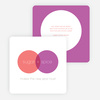 Venn Diagram Corporate Holiday Cards - Purple