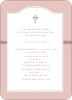 Truly Traditional Baptism Invitation - Pink