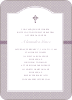 Truly Traditional Baptism Invitation - Purple