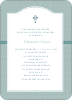 Truly Traditional Baptism Invitation - Blue Green