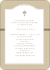 Truly Traditional Baptism Invitation - Beige