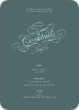 Elegant, Yet Modern Cocktail Party Invitation - Dark Turquoise