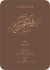 Elegant, Yet Modern Cocktail Party Invitation - Chocolate Brown