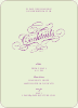 Elegant, Yet Modern Cocktail Party Invitation - Pale Green