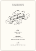 Elegant, Yet Modern Cocktail Party Invitation - Light Cream