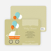 Vintage Stroller Baby Shower Invitations - Artichokey