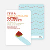 Watermelon Eating Contest Summer Party Invitations - Cherry