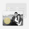 Wedding Icon Save the Date Cards - Mustard