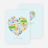 We’re Built for Each Other Valentine’s Day Cards - Blue