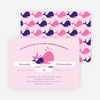 Whale of a Time Shower Invitations - Pink