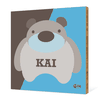 Cuddly Bear Modern Bamboo Art - Blueberry Bear